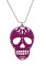 Purple Enamel Sugar Skull Necklace DOD
